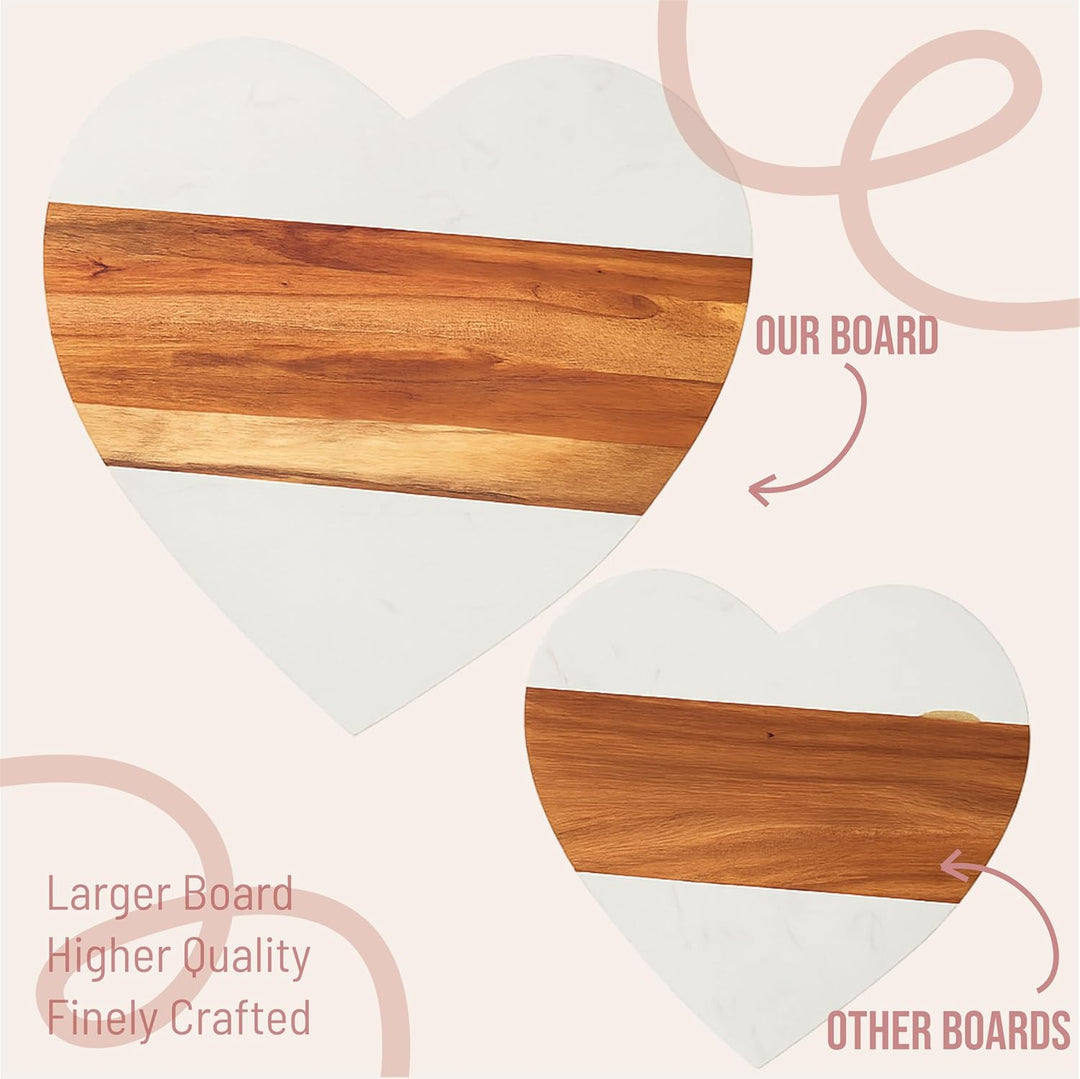 Heart Shaped Charcuterie Board