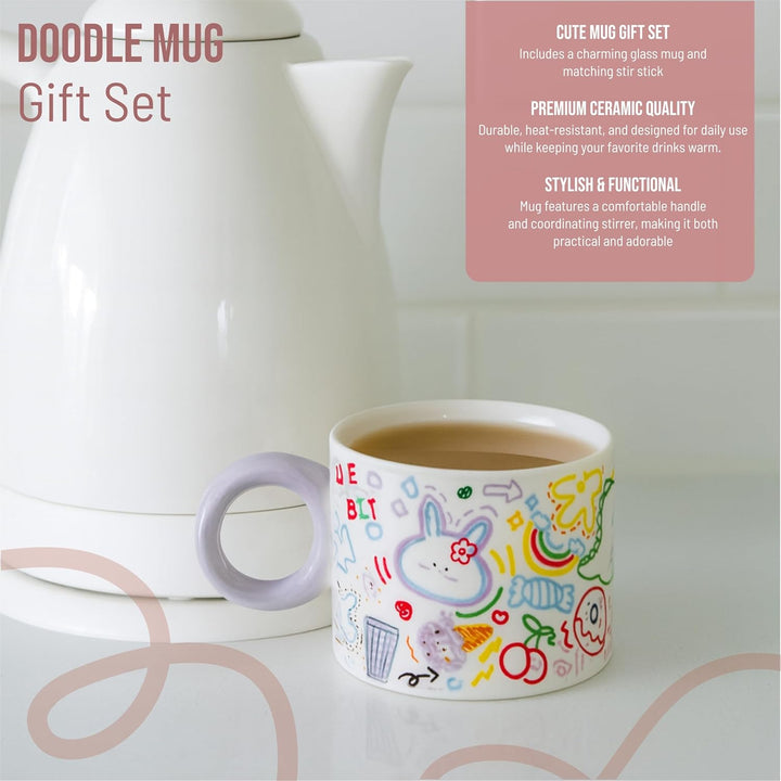 Kawaii 12oz Ceramic Coffee Mug