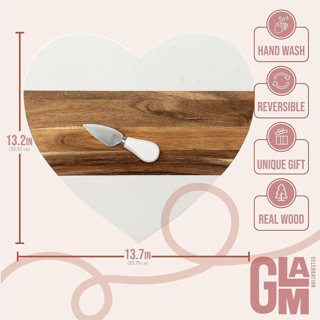 Heart Shaped Charcuterie Board