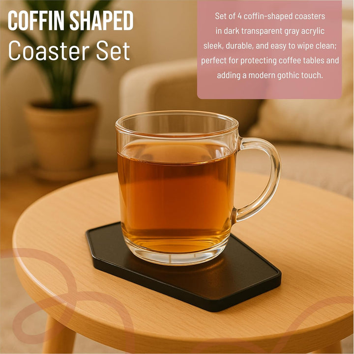 Halloween Coffin Shaped Coasters