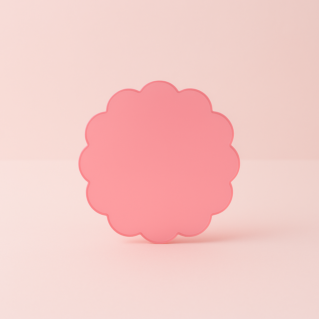 Scallop Round Drink Coasters Set of 4