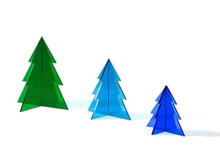 Rainbow Acrylic Mini Christmas Trees - Decorative Tabletop Christmas Trees for Holiday Home Decor (Copy)
