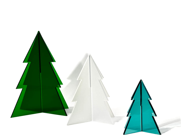 Rainbow Acrylic Mini Christmas Trees - Decorative Tabletop Christmas Trees for Holiday Home Decor (Copy)