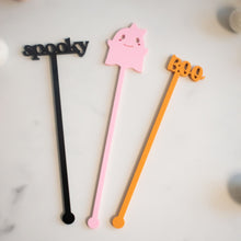 Load image into Gallery viewer, halloween drink stirrers
