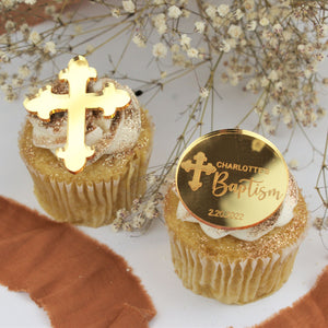 baptism cupcake topper