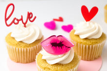 Load image into Gallery viewer, valentines day cupcake toppers
