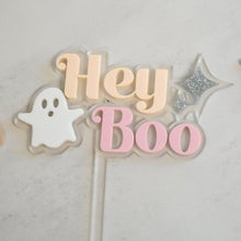 Load image into Gallery viewer, Hey Boo cake topper
