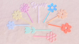 daisy cupcake toppers
