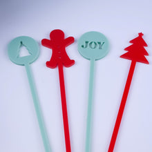 Load image into Gallery viewer, holiday drink stirrers

